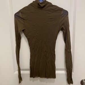 Arden B Olive Knit Top